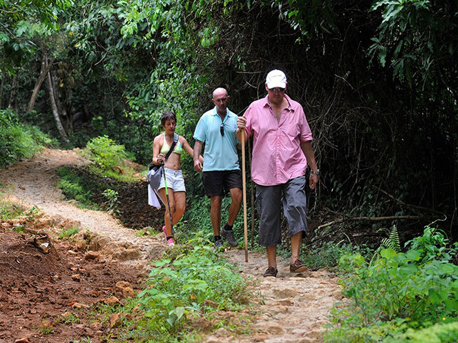 Hiking to the Samana Waterfall takes about 30 to 45 minutes